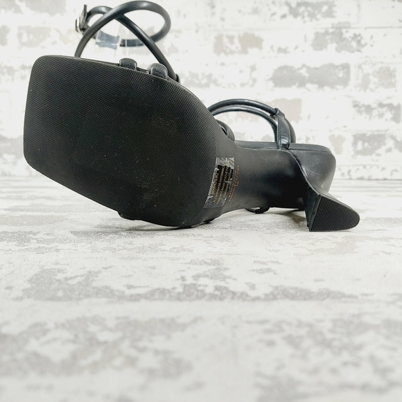New BP. Ashlyn Square Toe Strappy Sandal In Black T48 - Picture 8 of 13